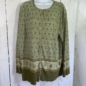 DRESS BARN Women's Cardigan size 1X  Olive Green